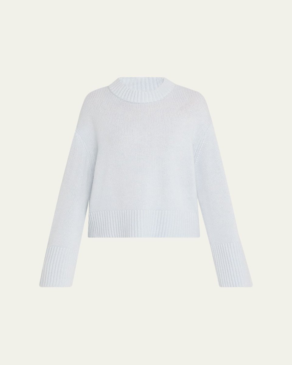 Sony Cashmere Drop-Shoulder Crewneck Sweater
